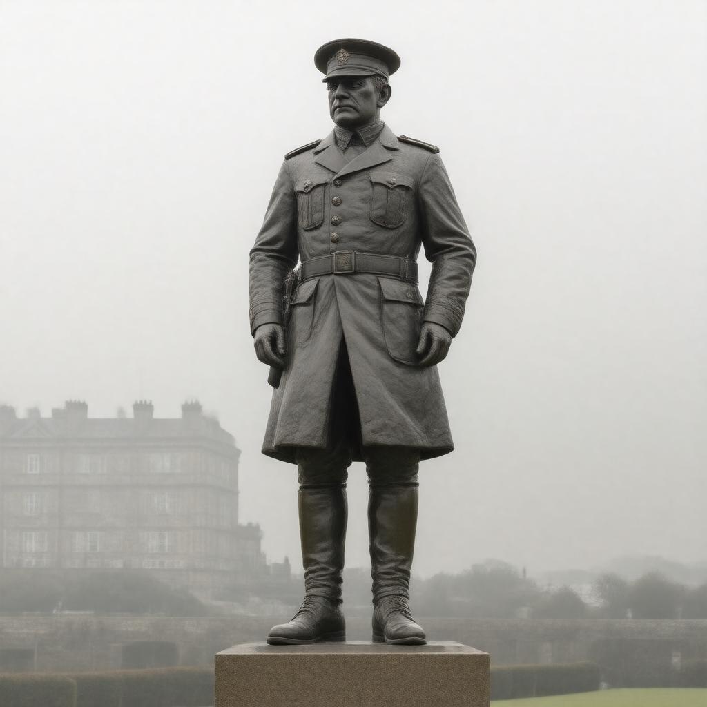 AI-created image of Statue of Field Marshal Sir John French