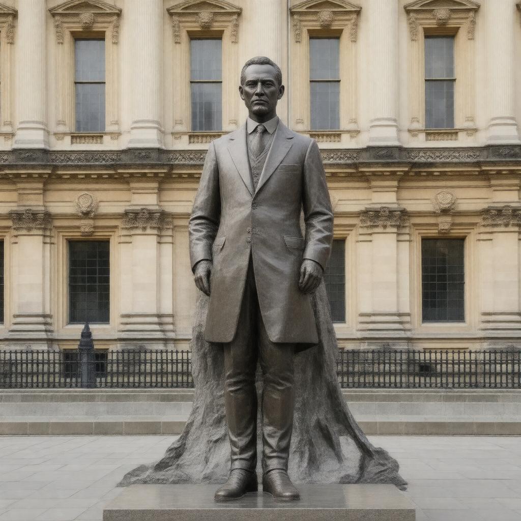 Click to view larger image AI-created image of Statue of Jan Smuts