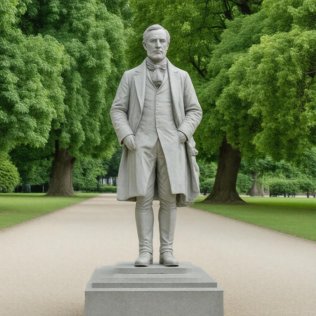 AI-created image of Statue of John Hanning Speke