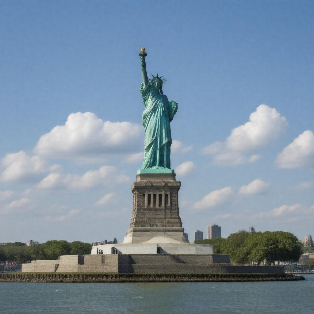 Click to view larger image AI-created image of Statue of Liberty National Monument