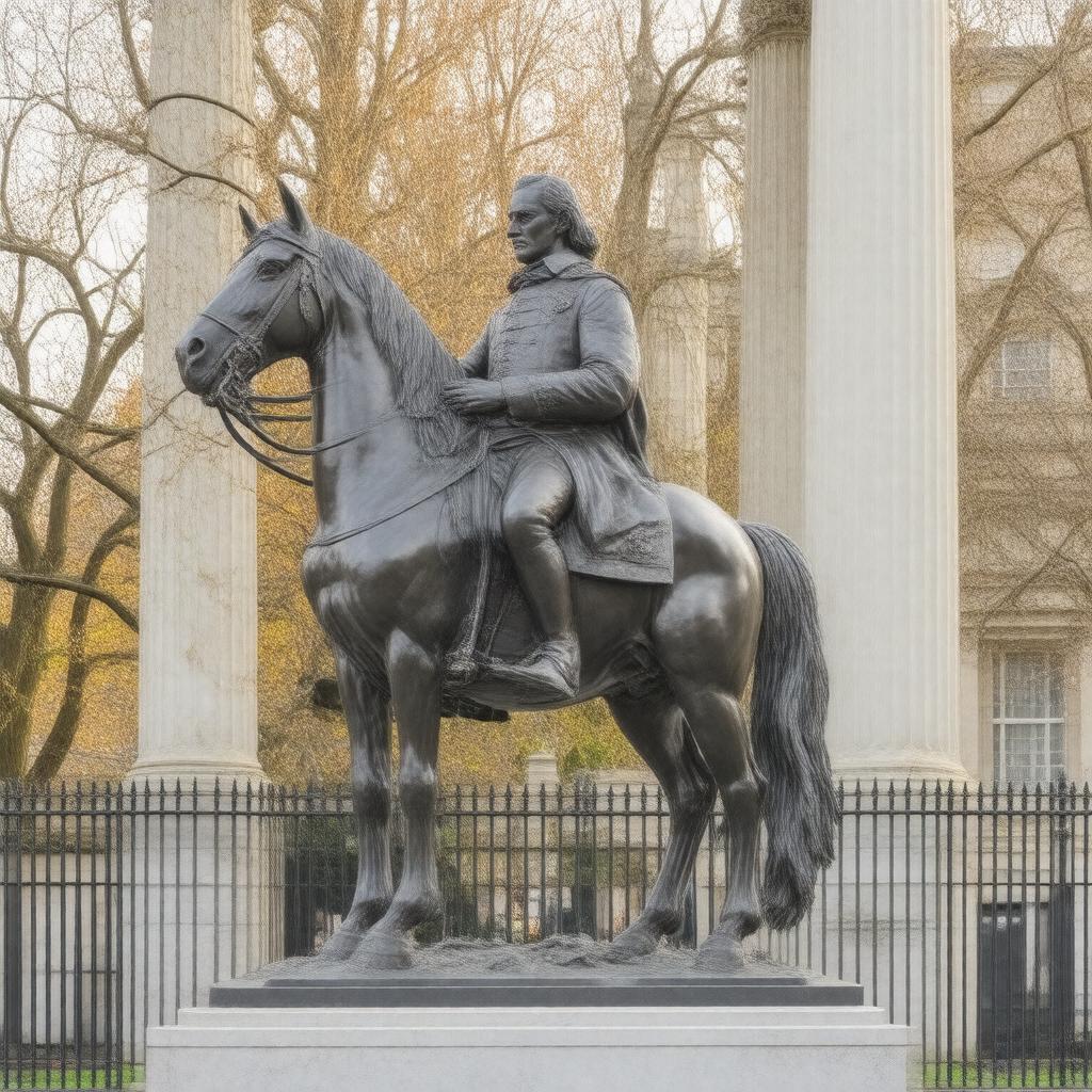 AI-created image of Statue of Robert Grosvenor