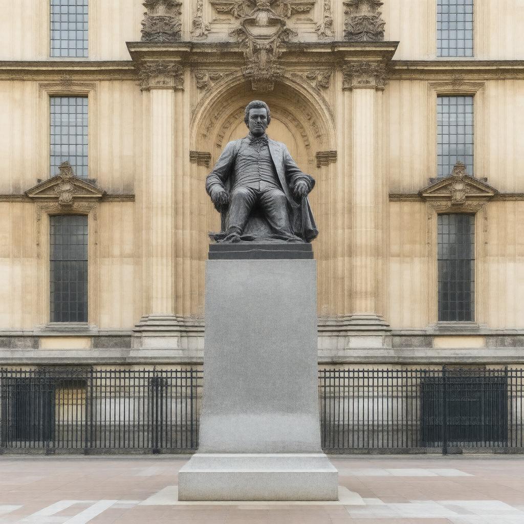 AI-created image of Statue of Robert Peel