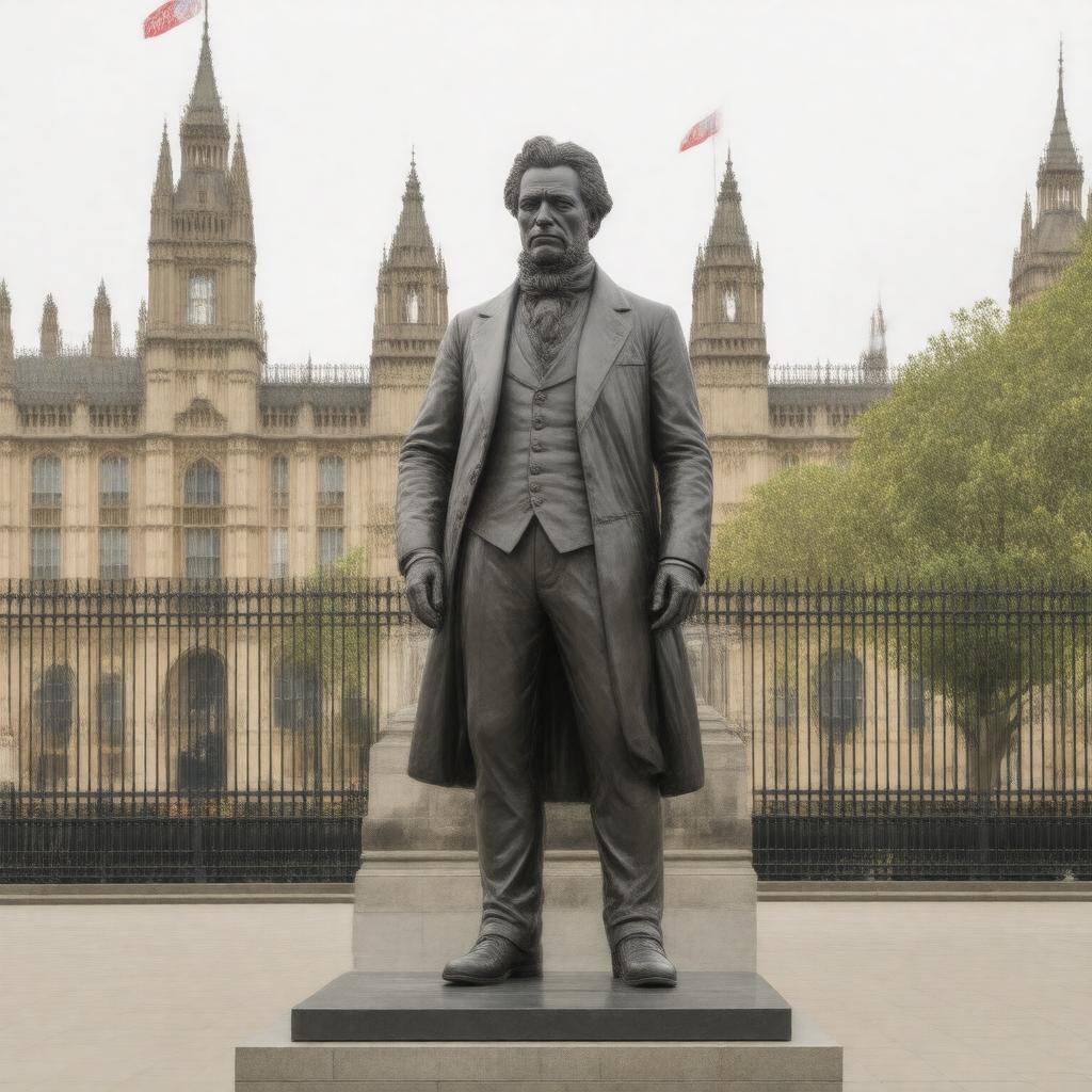 Click to view larger image AI-created image of Statue of Viscount Palmerston
