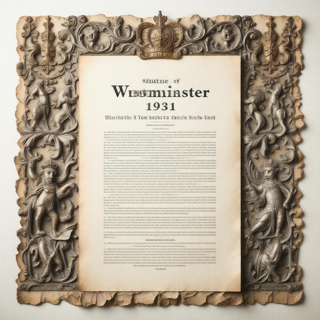 AI-created image of Statute of Westminster 1931