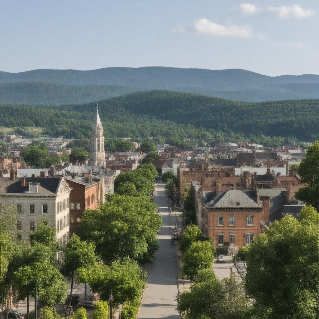 AI-created image of Staunton, Virginia, United States