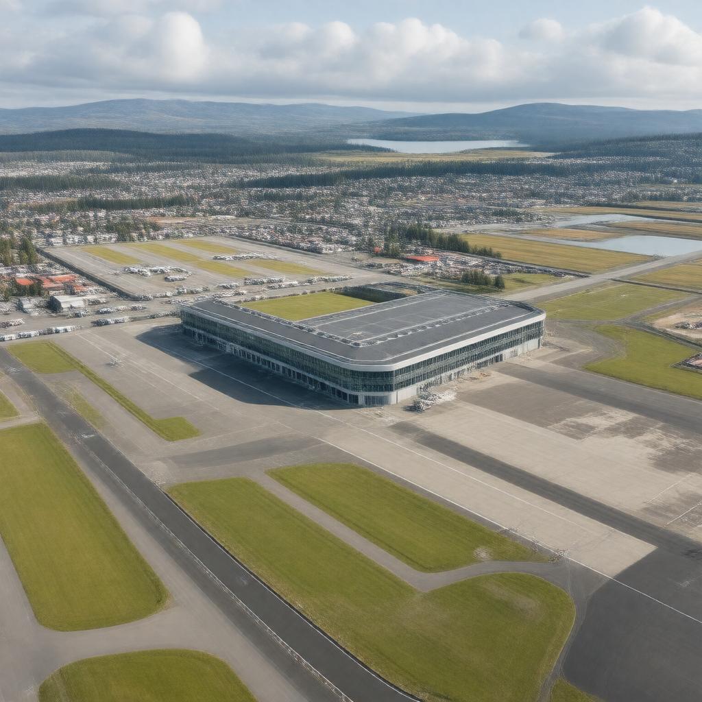AI-created image of Stavanger Airport, Sola