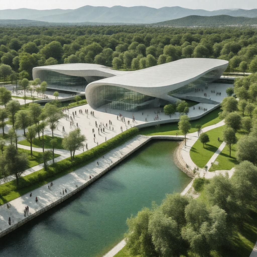 AI-created image of Stavros Niarchos Foundation Cultural Center