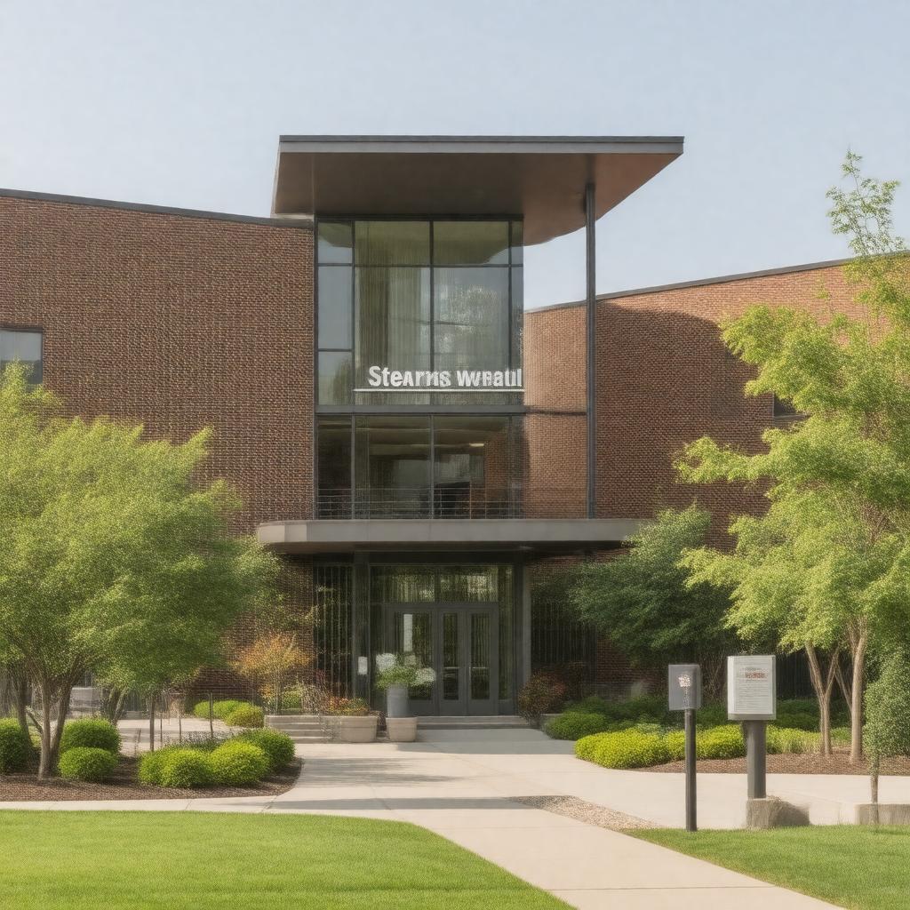 Click to view larger image AI-created image of Stearns West Hall