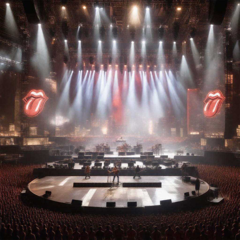 Click to view larger image AI-created image of Steel Wheels Tour