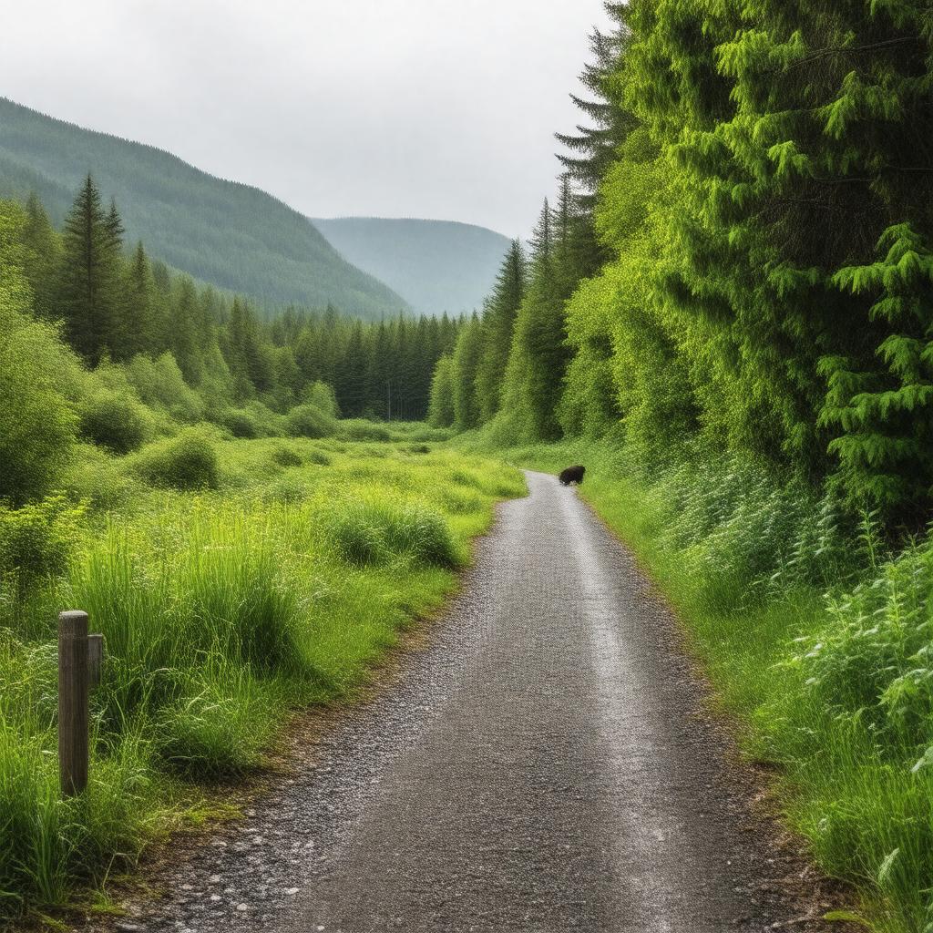 AI-created image of Steep Creek Trail