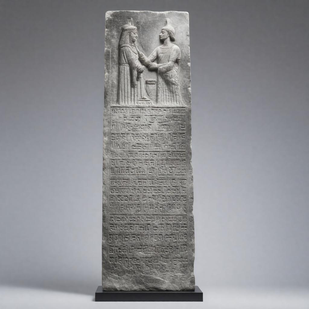 AI-created image of Stele of Hammurabi