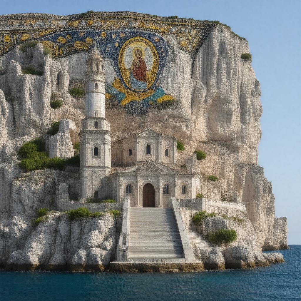 Click to view larger image AI-created image of Stella Maris Monastery