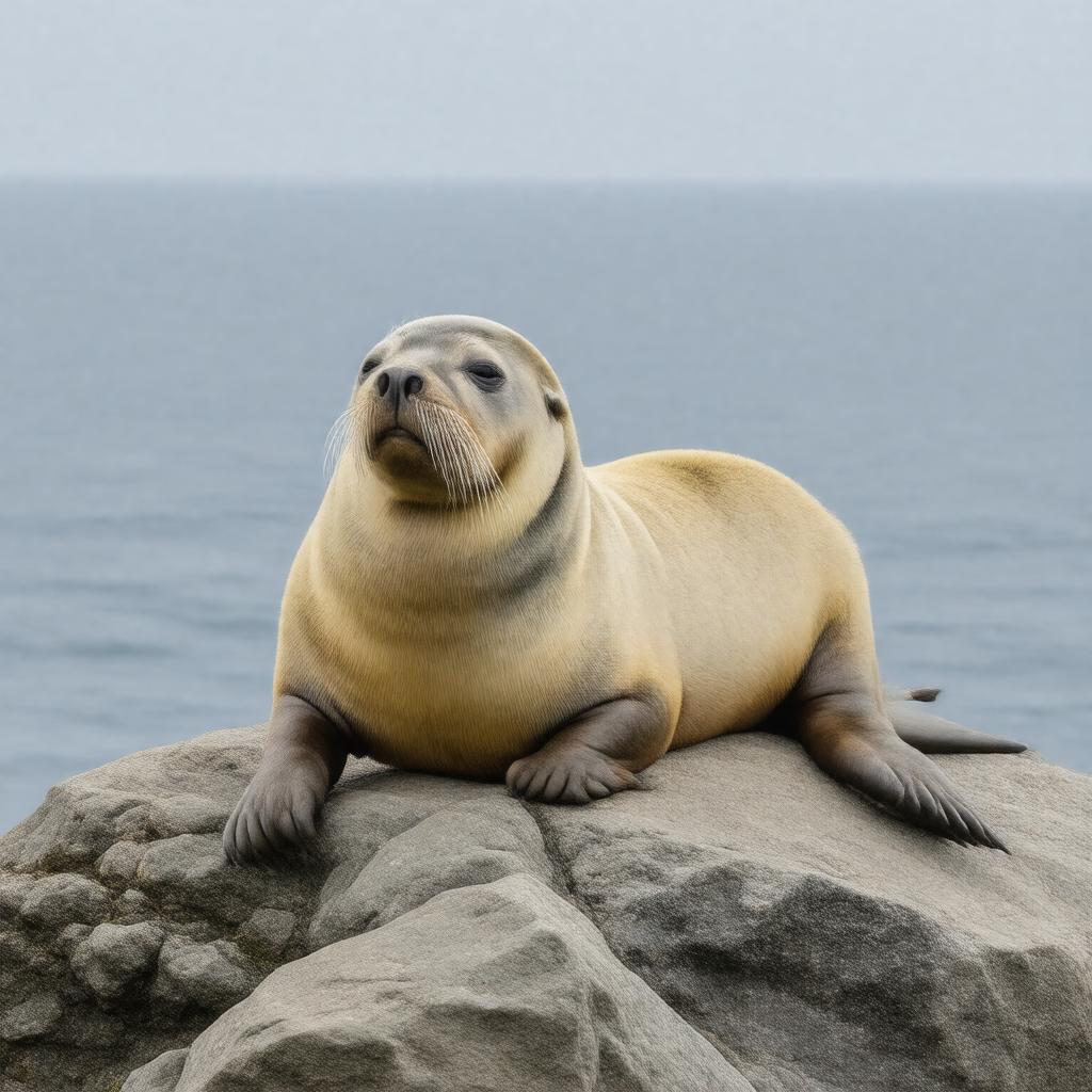 AI-created image of Steller sea lion