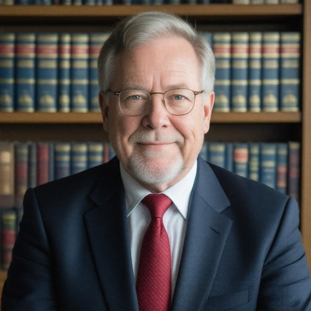 AI-created image of Stephen B. Burbank