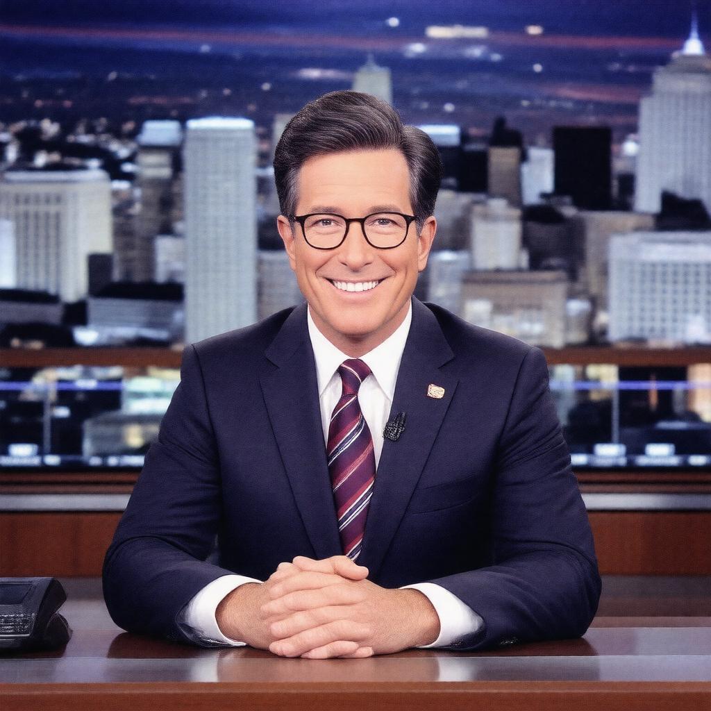 AI-created image of Stephen Colbert
