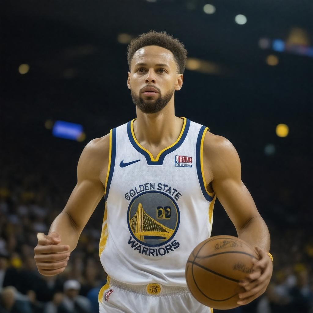 AI-created image of Stephen Curry