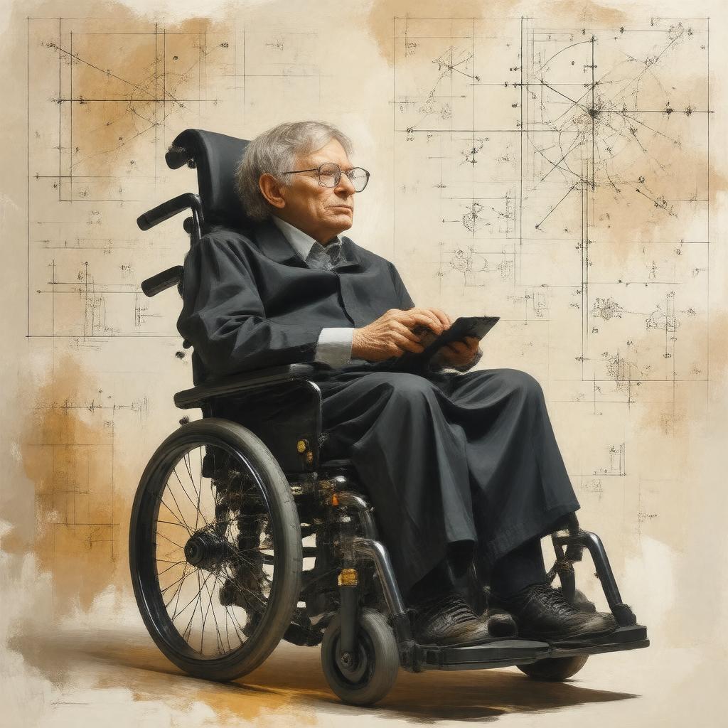 AI-created image of Stephen Hawking