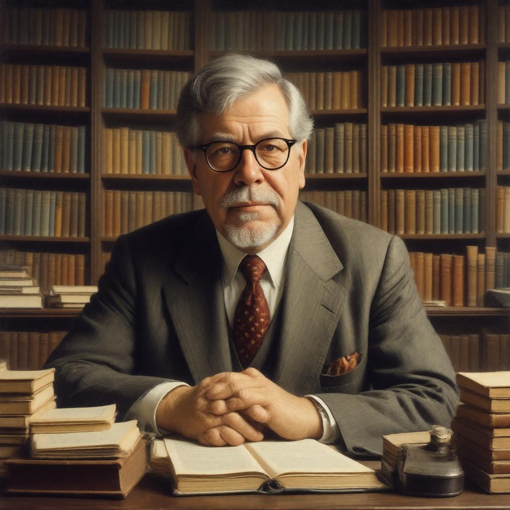 AI-created image of Stephen Jay Gould