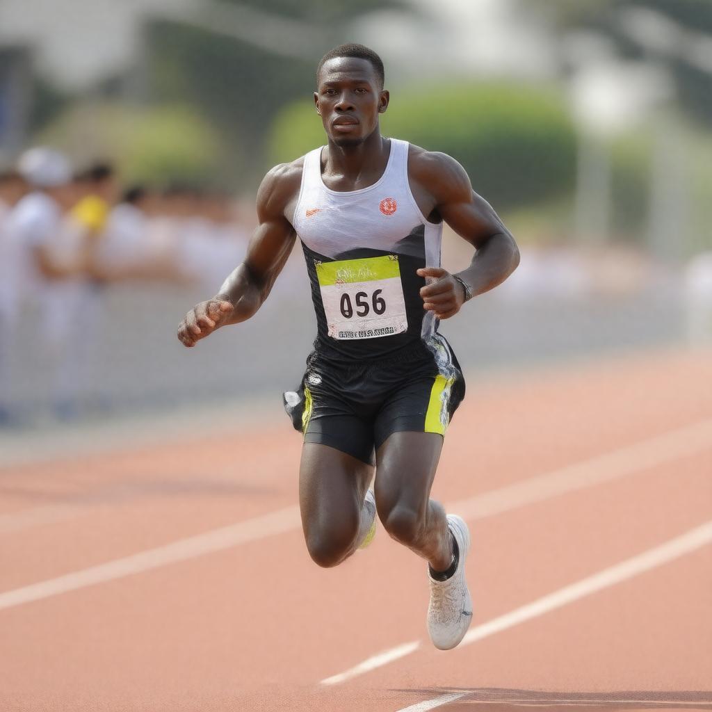 AI-created image of Stephen Kiprotich