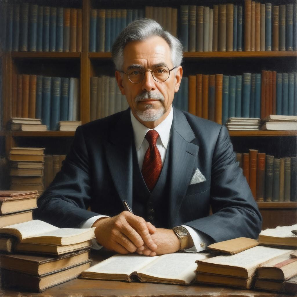 AI-created image of Stephen Kleene