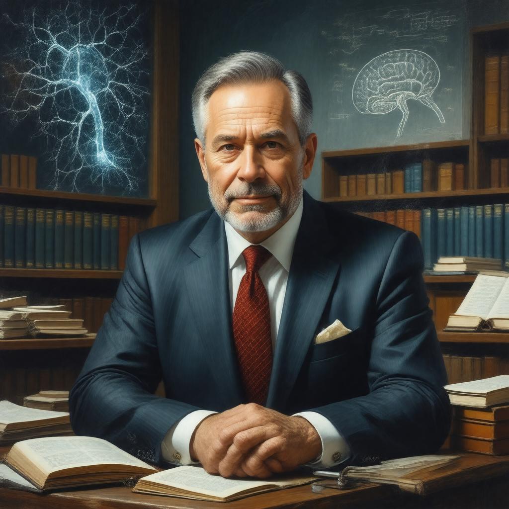 AI-created image of Stephen Kuffler