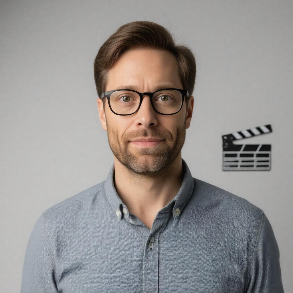 AI-created image of Stephen Merchant