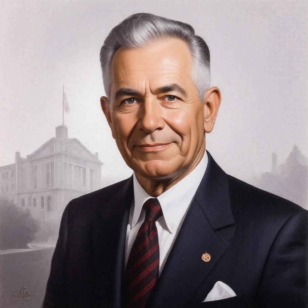 AI-created image of Stephen P. Mugar