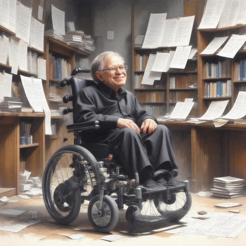 AI-created image of Stephen William Hawking