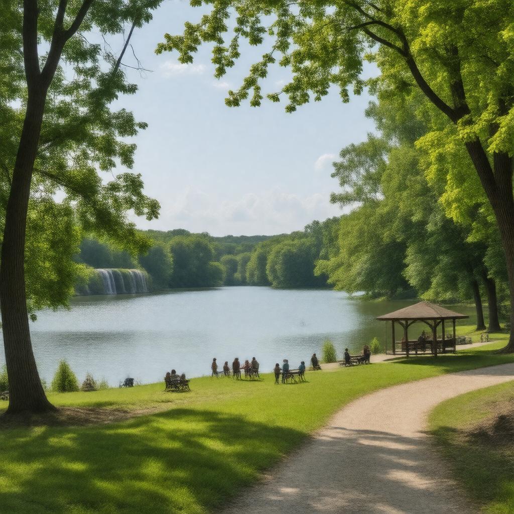 Click to view larger image AI-created image of Stephens Lake Park