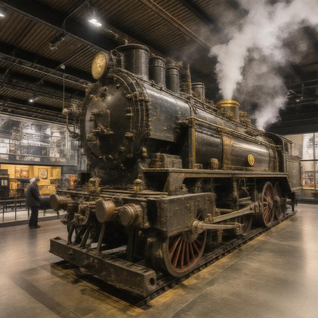 AI-created image of Stephenson's Rocket
