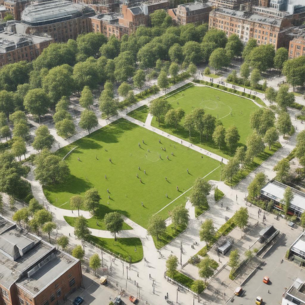 AI-created image of Stepney Green Park