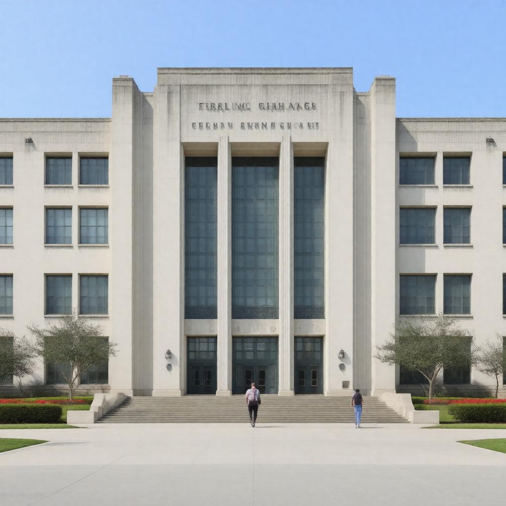 AI-created image of Sterling C. Evans Library
