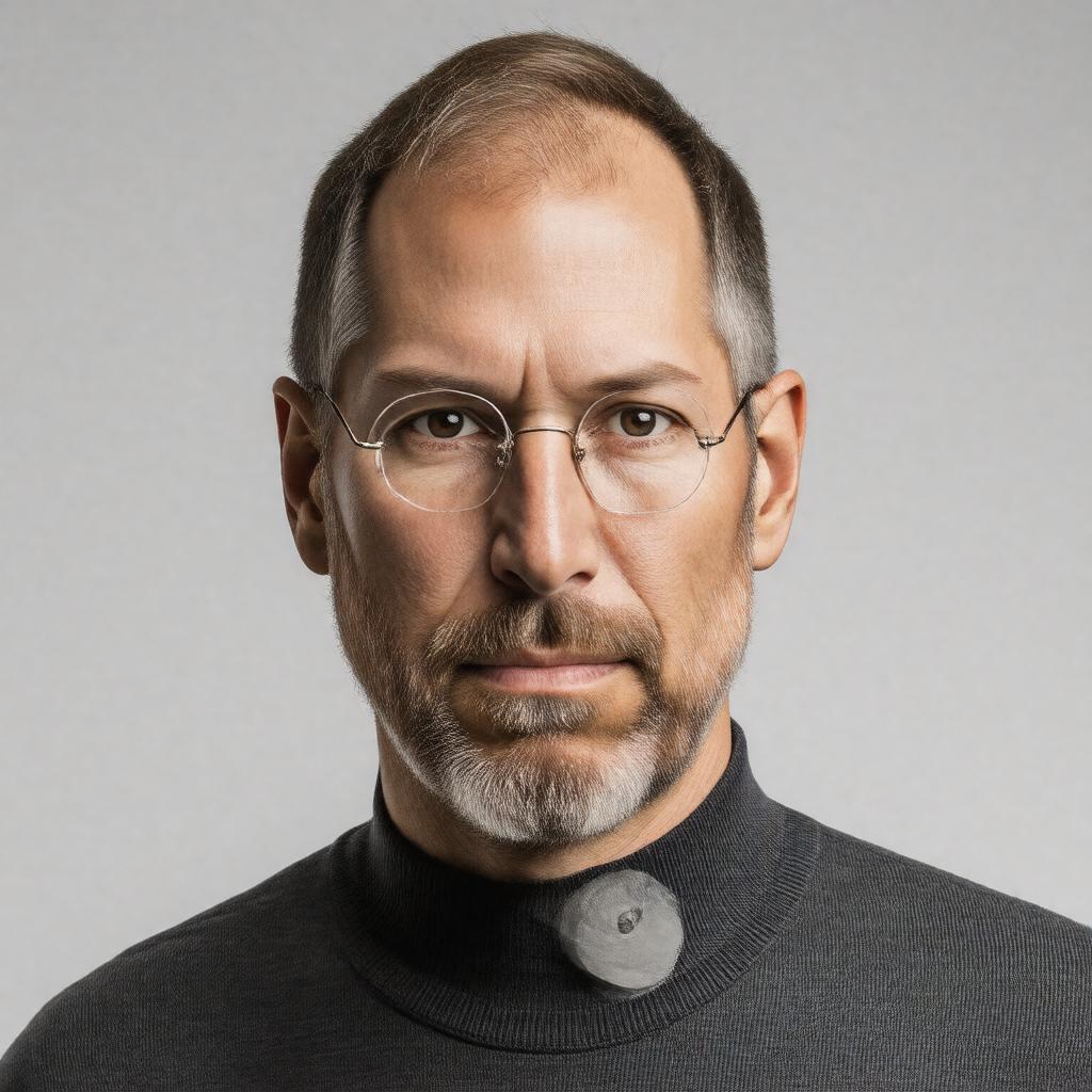 AI-created image of Steve Jobs (biography by Walter Isaacson)