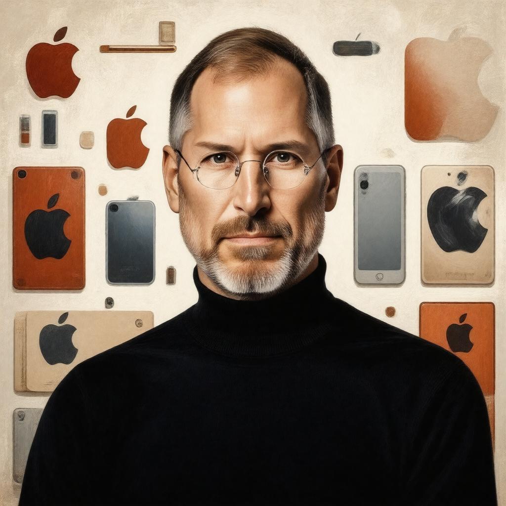 AI-created image of Steve Jobs (biography)