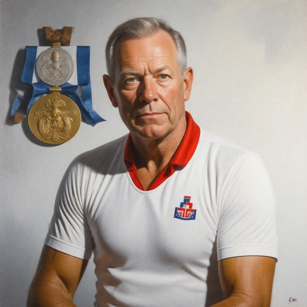 AI-created image of Steve Redgrave