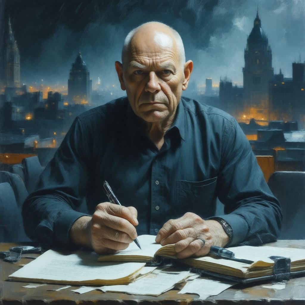 AI-created image of Steven Berkoff