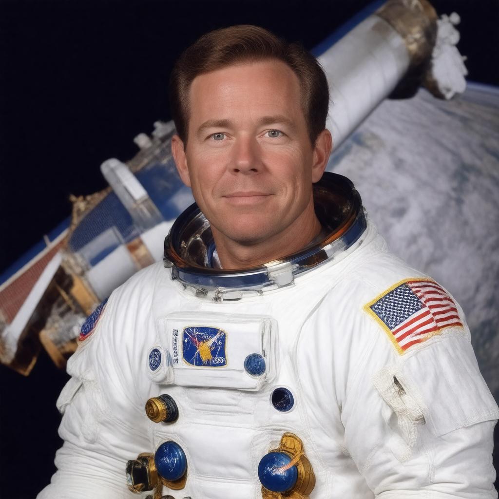 AI-created image of Steven Hawley