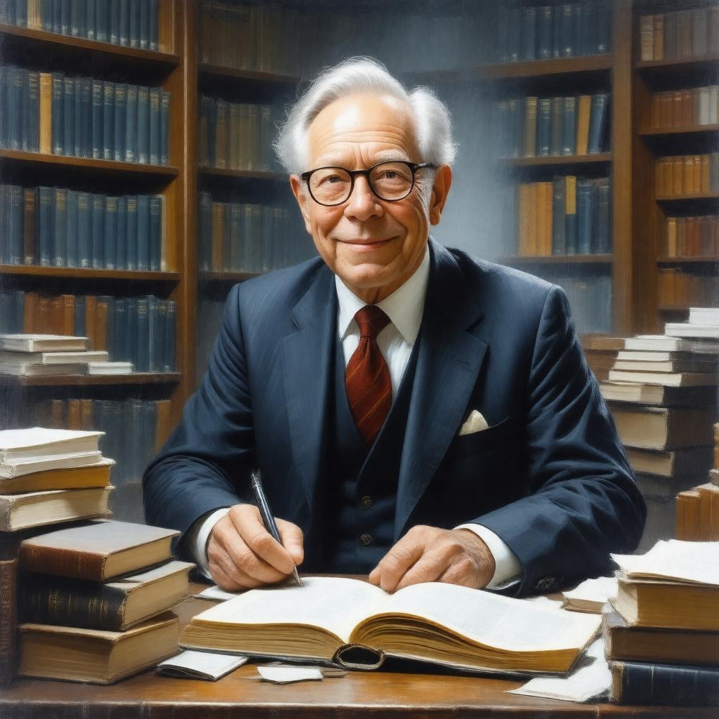 AI-created image of Steven Weinberg