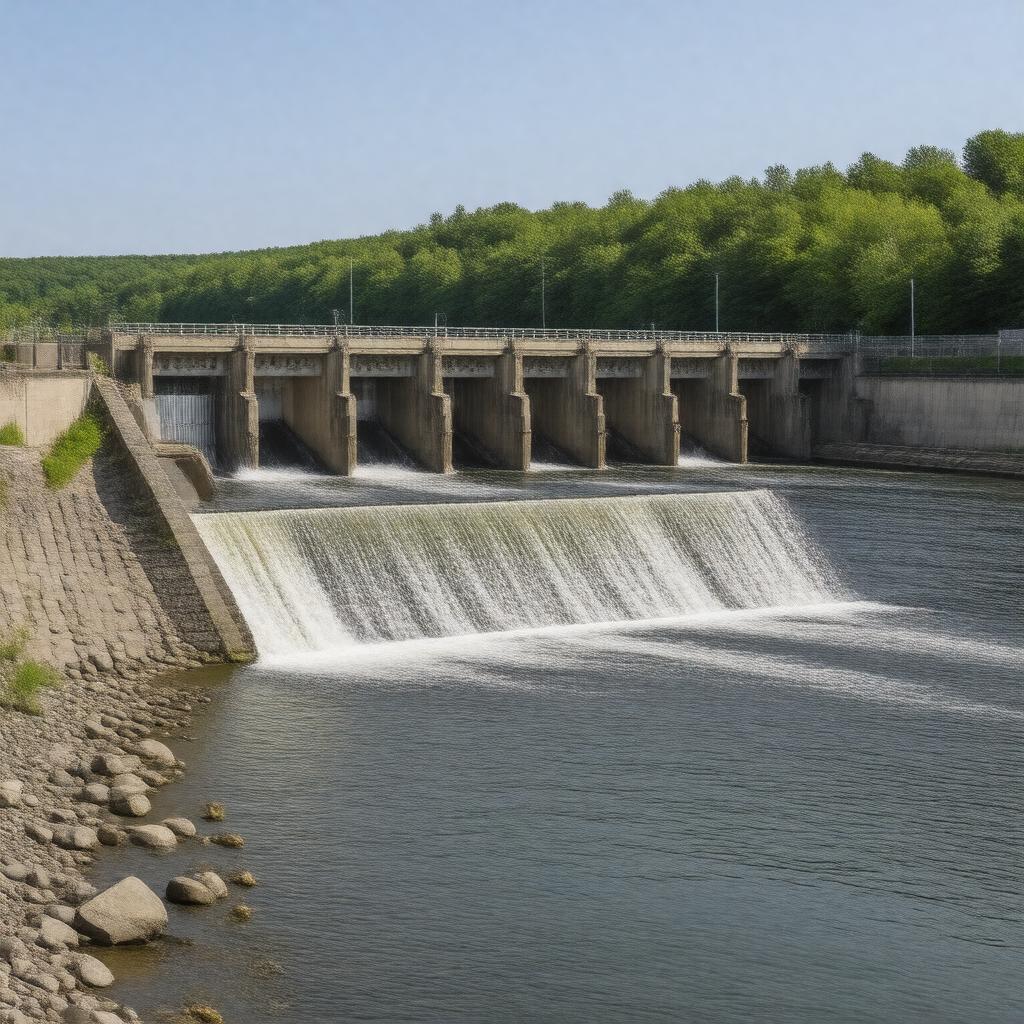AI-created image of Stevens Street Dam