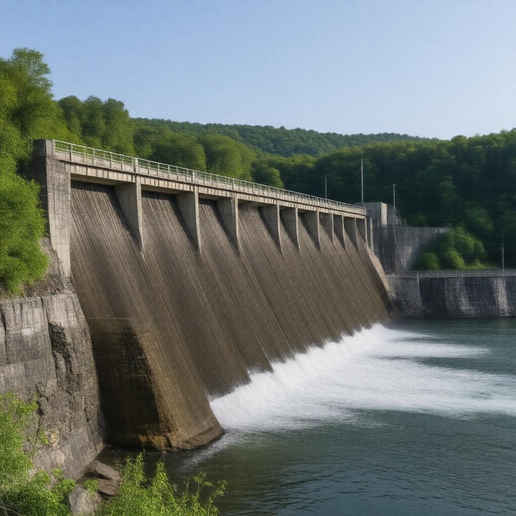 AI-created image of Stevenson Dam