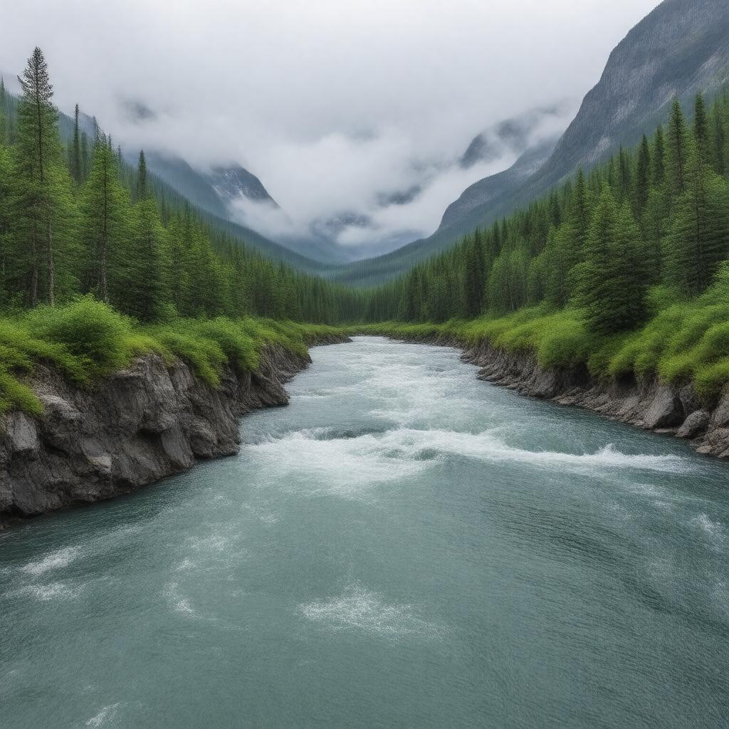 AI-created image of Stewart River