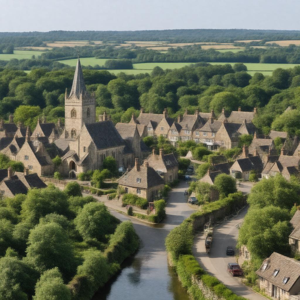 AI-created image of Steyning, West Sussex, England