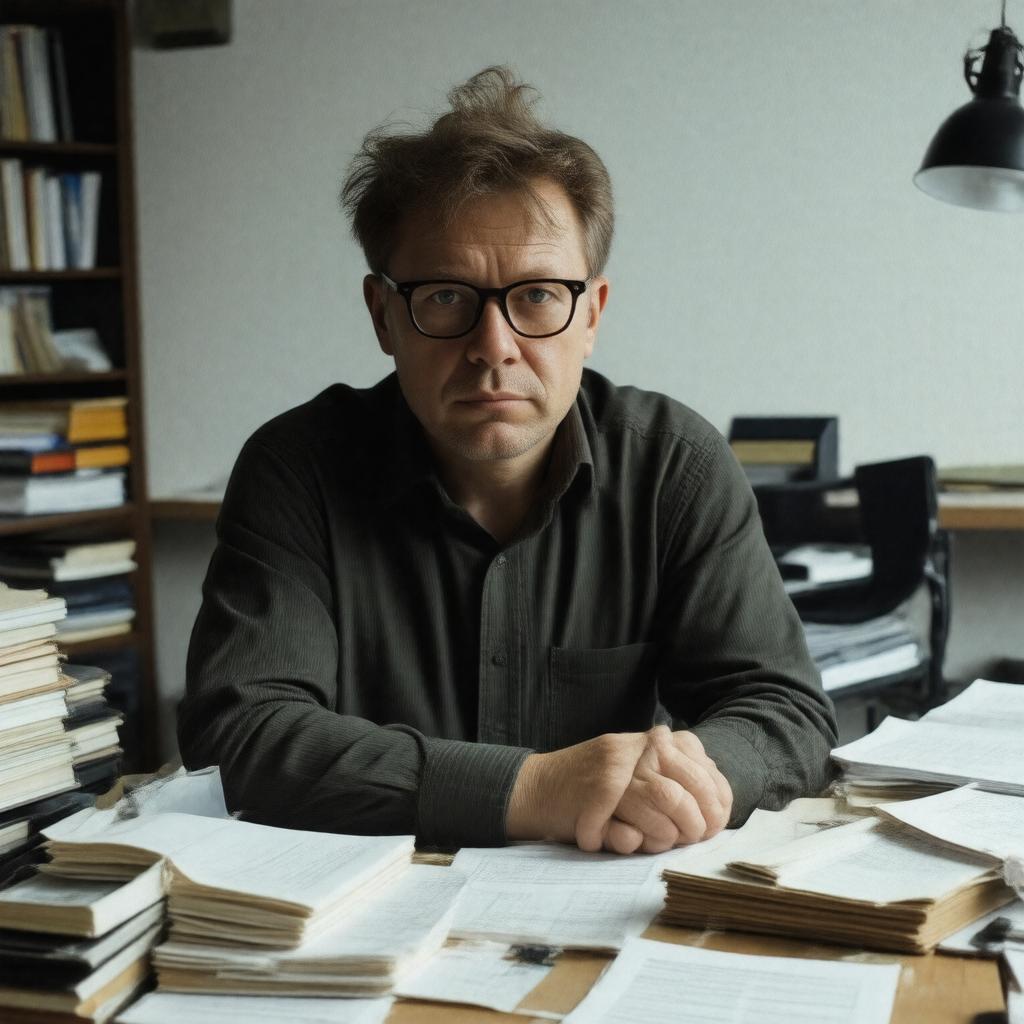 AI-created image of Stieg Larsson