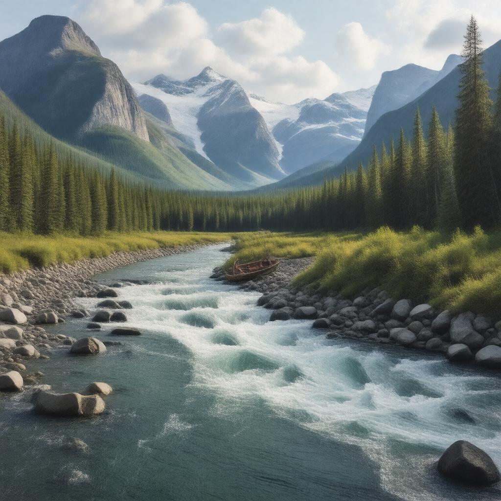 AI-created image of Stikine River