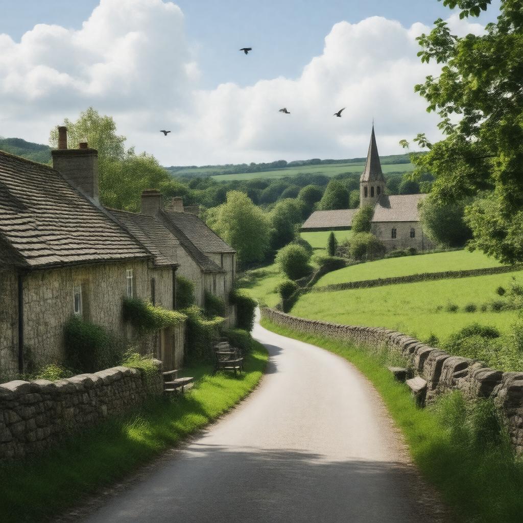 AI-created image of Stinsford, Dorset