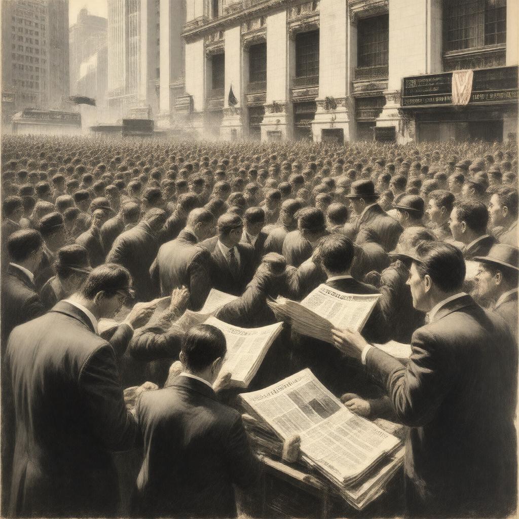 AI-created image of Stock Market Crash of 1929