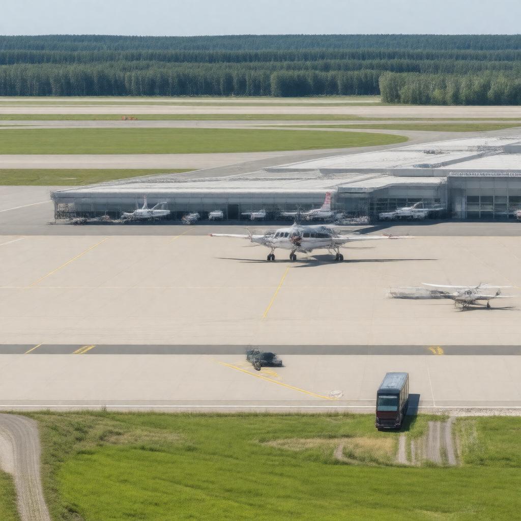 AI-created image of Stockholm Bromma Airport