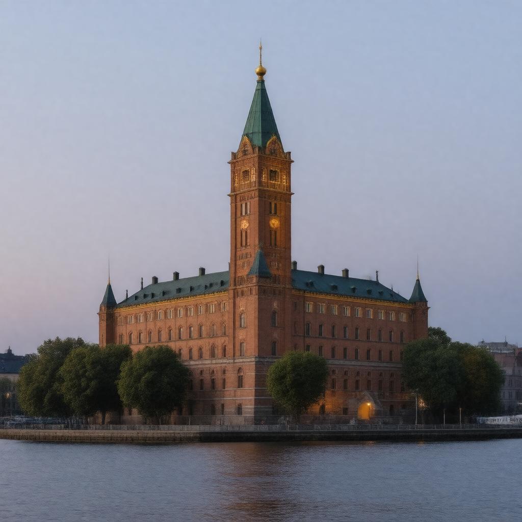 AI-created image of Stockholm City Hall