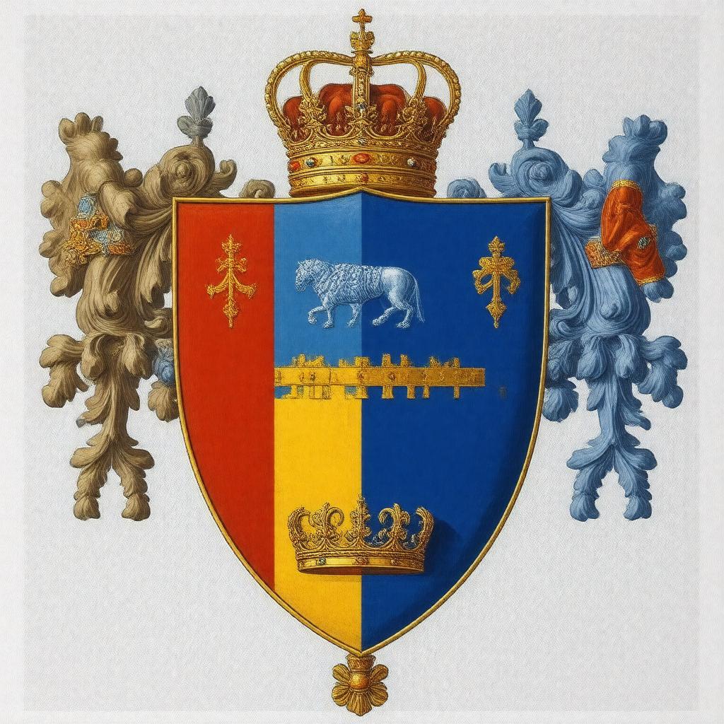 AI-created image of Stockholm County coat of arms