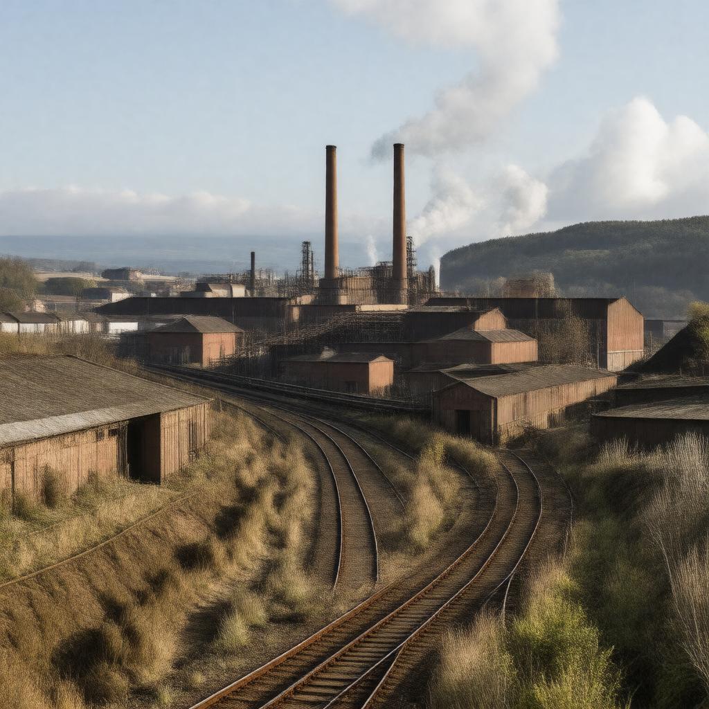 Click to view larger image AI-created image of Stocksbridge Steelworks